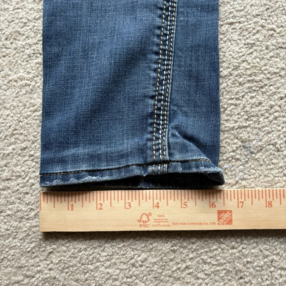 Rock Revival Jeans Womens 27 Blue Debbie‎ Straight Denim Embellished Pockets Y2K